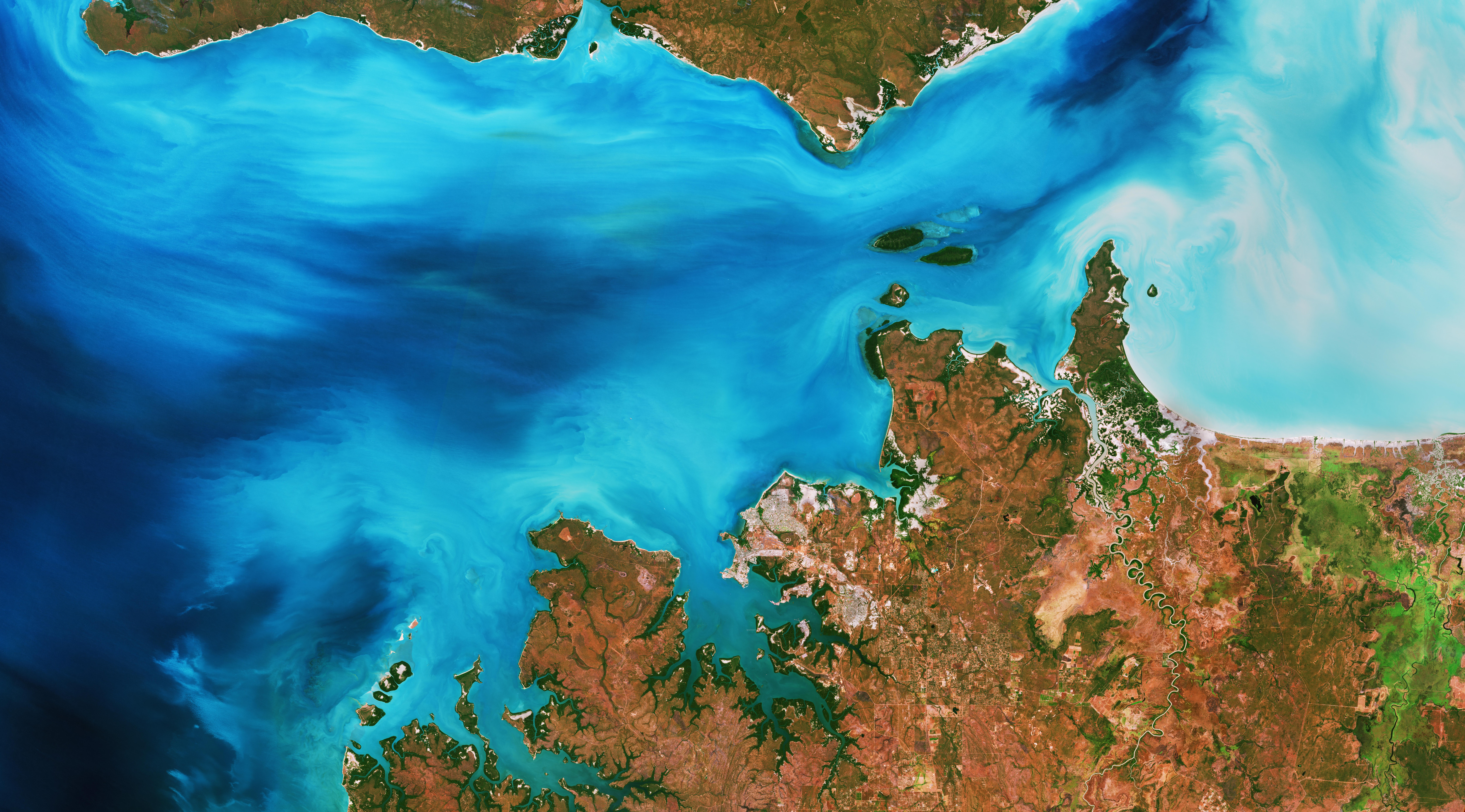 Clarence Strait, Australia. Contains modified Copernicus Sentinel data (2019), processed by ESA